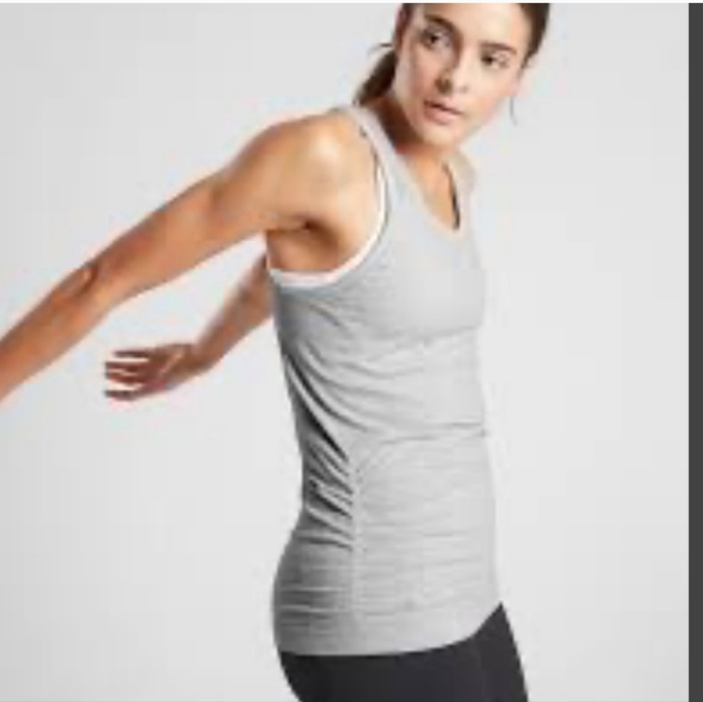 Athleta Speedlight Tank Top Grey Gray M EUC